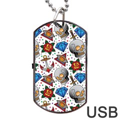 Full Color Flash Tattoo Patterns Dog Tag Usb Flash (one Side) by Pakemis