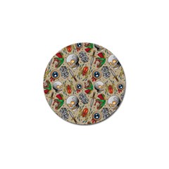 Tattoo Pattern Golf Ball Marker (10 Pack) by Pakemis
