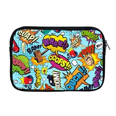 Comic Elements Colorful Seamless Pattern Apple Macbook Pro 17  Zipper Case by Pakemis