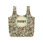 Seamless Pattern With Flower Birds Full Print Recycle Bag (S) Front