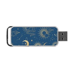 Seamless-galaxy-pattern Portable Usb Flash (two Sides) by Pakemis