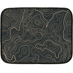 Damask-seamless-pattern Double Sided Fleece Blanket (mini) by Pakemis
