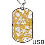 Vector-seamless-pizza-slice-pattern-hand-drawn-pizza-illustration-great-pizzeria-menu-background - Dog Tag USB Flash (Two Sides) Back