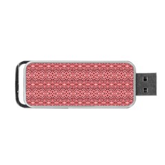 Pink-art-with-abstract-seamless-flaming-pattern Portable Usb Flash (one Side) by Pakemis