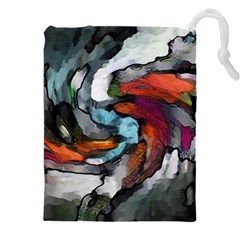 Abstract Art Drawstring Pouch (4xl) by gasi