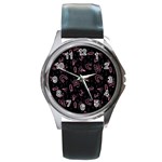 Background Graphic Wallpaper Decor Backdrop Design Art Round Metal Watch Front