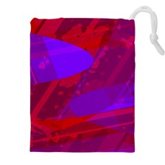 Background Pattern Purple Texture Design Wallpaper Drawstring Pouch (4xl) by Uceng