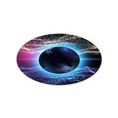 Digitalgalaxy Sticker (oval) by Sparkle
