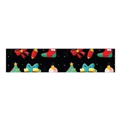 Christmas Pattern Velvet Scrunchie by designsbymallika