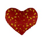 Background Pattern Texture Design Standard 16  Premium Heart Shape Cushions Front