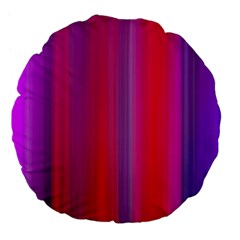 Multicolored Abstract Linear Print Large 18  Premium Flano Round Cushions by dflcprintsclothing