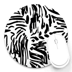 Abstract Painting Round Mousepad by Sobalvarro