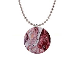 Cora; Abstraction 1  Button Necklace by kaleidomarblingart