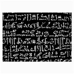 Sanscrit Pattern Design Large Glasses Cloth (2 Sides) Front