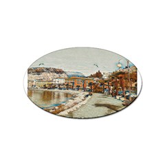 Birds And People On Lake Garda Sticker (oval) by ConteMonfrey