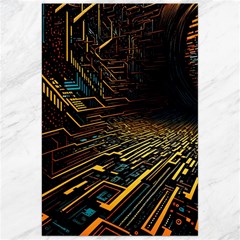 Data Technology Coding Pattern Canvas 24  X 36  by Jancukart