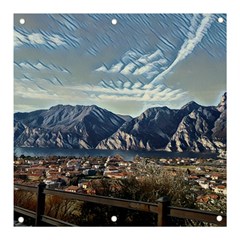 Lake In Italy Banner And Sign 3  X 3  by ConteMonfrey