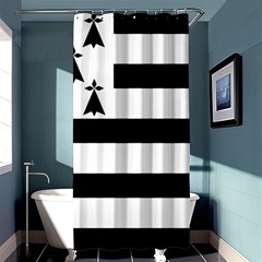 Brittany Flag Shower Curtain 36  X 72  (stall)  by tony4urban