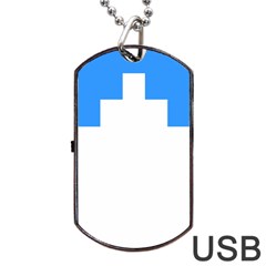 Akershus Flag Dog Tag Usb Flash (two Sides) by tony4urban