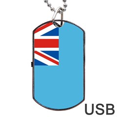 Fiji Dog Tag Usb Flash (one Side) by tony4urban