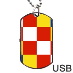 Antwerp Flag Dog Tag Usb Flash (two Sides) by tony4urban