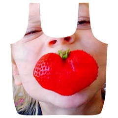 Strawberry Love Full Print Recycle Bag (xxl) by StarvingArtisan