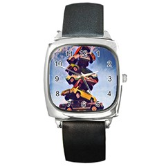Berwyn Car Kebob Square Metal Watch by StarvingArtisan
