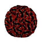 Ugly Open Mouth Graphic Motif Print Pattern Standard 15  Premium Round Cushions Back