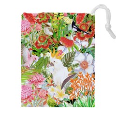 Birds Of Paradise Australia  Drawstring Pouch (5xl) by PollyParadiseBoutique7