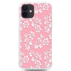 Texture With White Flowers Iphone 12/12 Pro Tpu Uv Print Case by artworkshop
