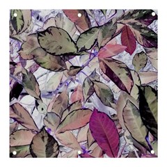 Leaves  Banner And Sign 3  X 3  by DinkovaArt