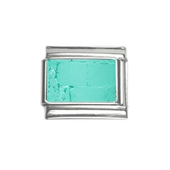 Teal Brick Texture Italian Charm (9mm) by artworkshop