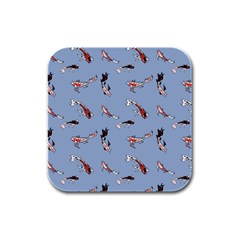 Koi! Rubber Square Coaster (4 Pack) by fructosebat