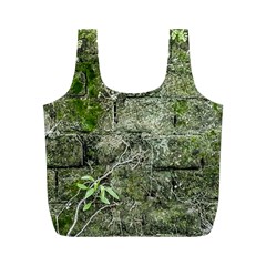 Old Stone Exterior Wall With Moss Full Print Recycle Bag (m) by dflcprintsclothing