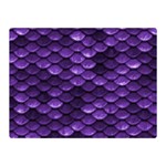 Purple Scales! Premium Plush Fleece Blanket (Mini) 35 x27  Blanket Back