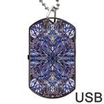 Denim Blend Repeats I Dog Tag USB Flash (One Side) Front