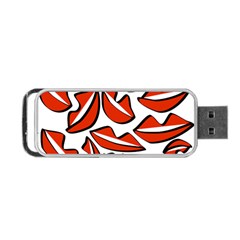 Lips 1 Portable Usb Flash (two Sides) by Mazipoodles