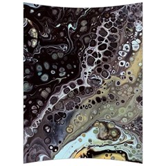 Black Marble Abstract Pattern Texture Back Support Cushion by Jancukart