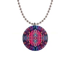 Abstract Arabesque 1  Button Necklace by kaleidomarblingart
