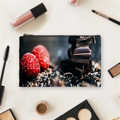 Chocolate Dark Cosmetic Bag (medium) by artworkshop