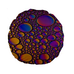 Bubble Color Standard 15  Premium Flano Round Cushions by artworkshop