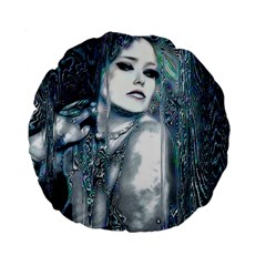 Sapphire Slime Standard 15  Premium Flano Round Cushions by MRNStudios