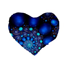 Digitalart Balls Standard 16  Premium Flano Heart Shape Cushions by Sparkle