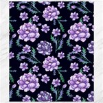 Elegant purple pink peonies in dark blue background Canvas 20  x 24  19.57 x23.15  Canvas - 1