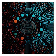 Big Data Abstract Abstract Background Square Satin Scarf (36  X 36 ) by Pakemis