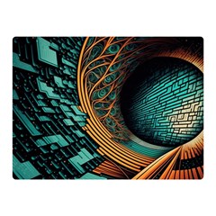 Big Data Abstract Abstract Background Backgrounds Premium Plush Fleece Blanket (mini) by Pakemis