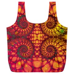 Abstract Art Pattern Fractal Design Full Print Recycle Bag (xl) by Ravend