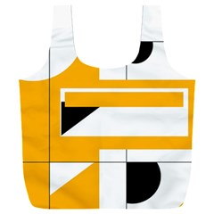 Design Pattern Yellow Background Art Full Print Recycle Bag (xxl) by Jancukart