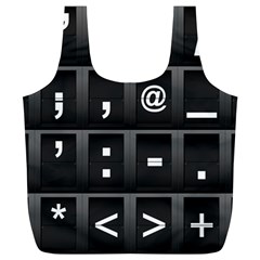 Timeline Character Symbols Alphabet Literacy Read Full Print Recycle Bag (xl) by Jancukart
