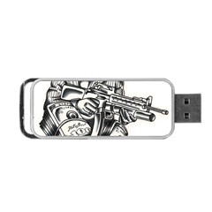 Scarface Movie Traditional Tattoo Portable Usb Flash (one Side) by tradlinestyle